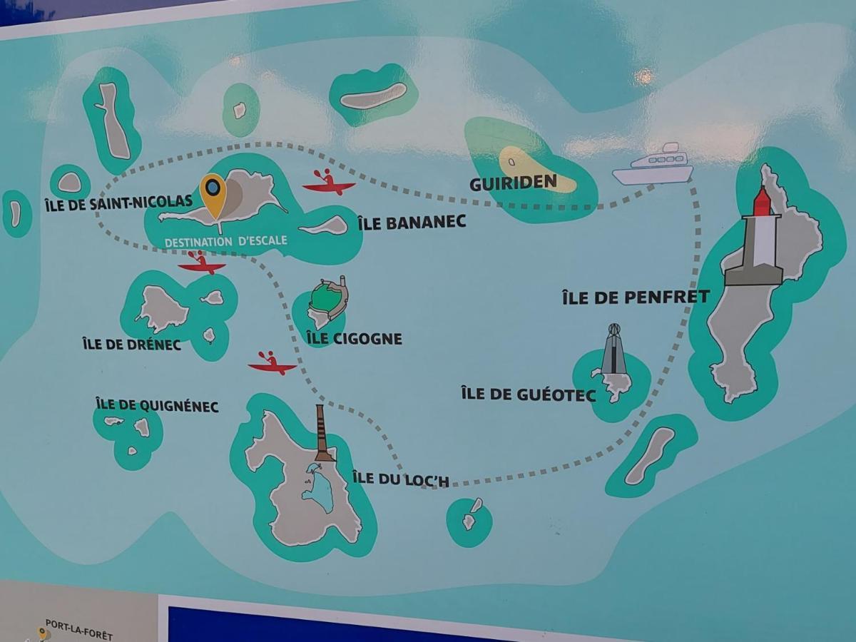 Studio Lumineux Proche Port & Plages Бенодет Экстерьер фото